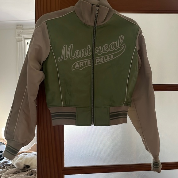 Leather Montreal Arte Pelle Jacket Vintage - Picture 2 of 6